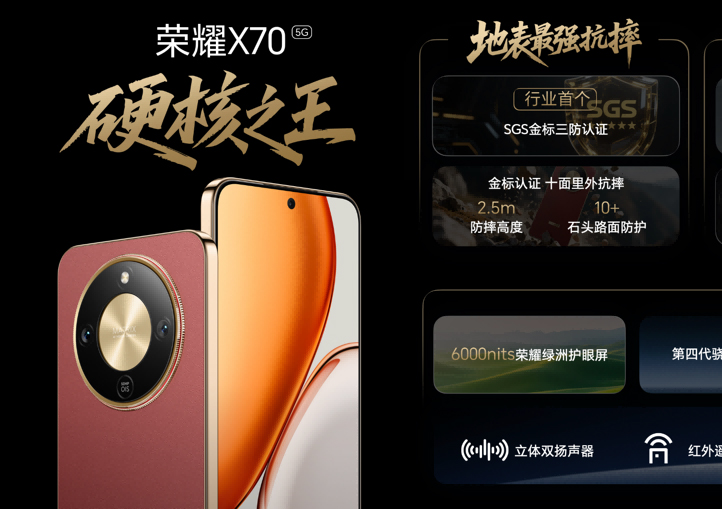 硬核之王荣耀X70正式发布，售价1399元起