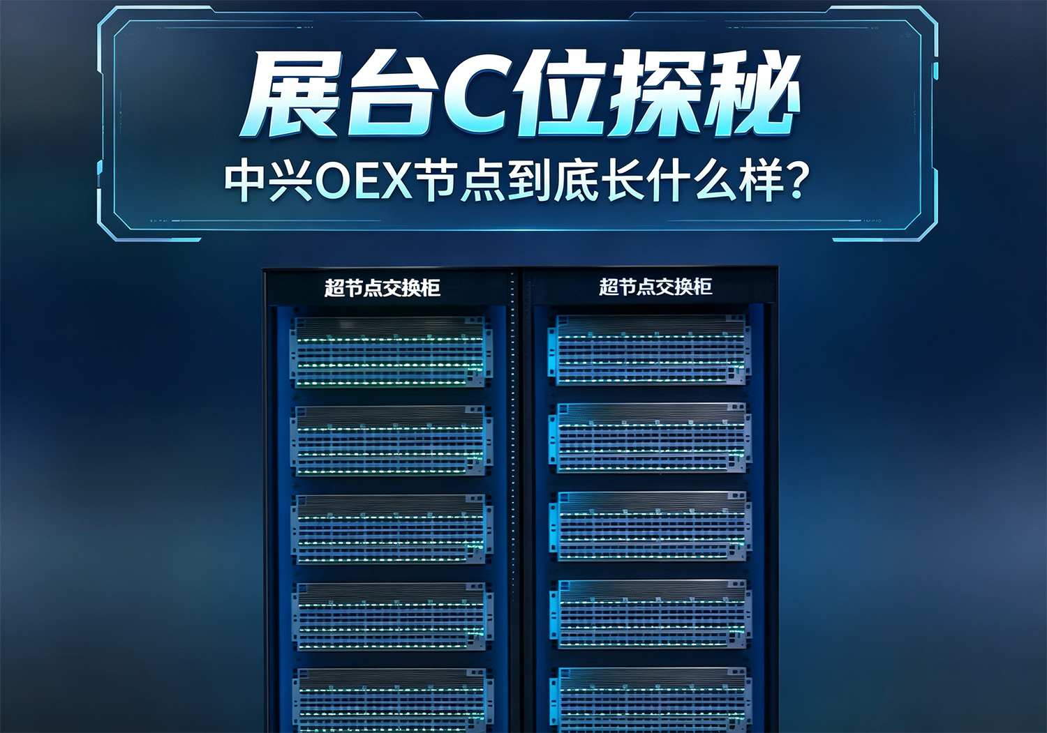 展台C位探秘——中兴OEX超节点到底长什么样？