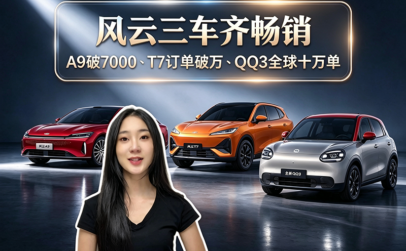 风云三车齐畅销 A9破7000 T7订单破万 QQ3全球十万单
