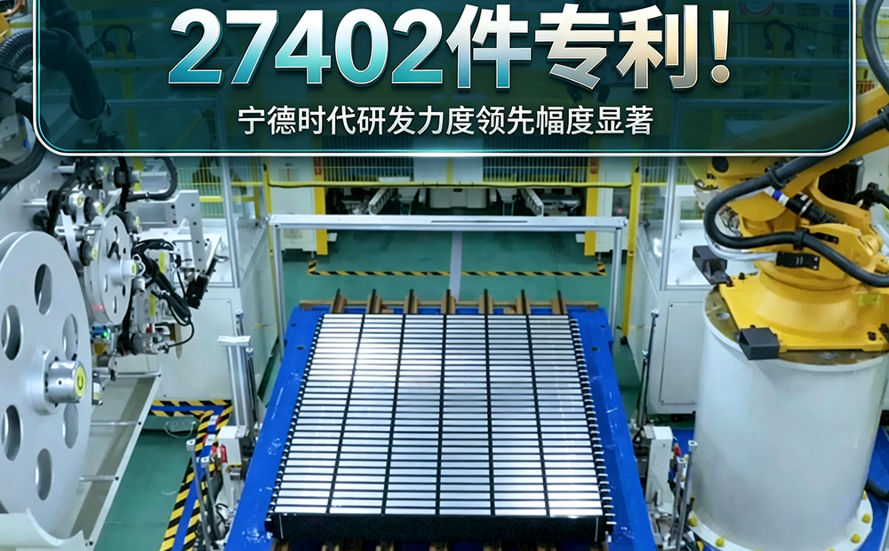 27402件专利!宁德时代研发力度领先幅度显著